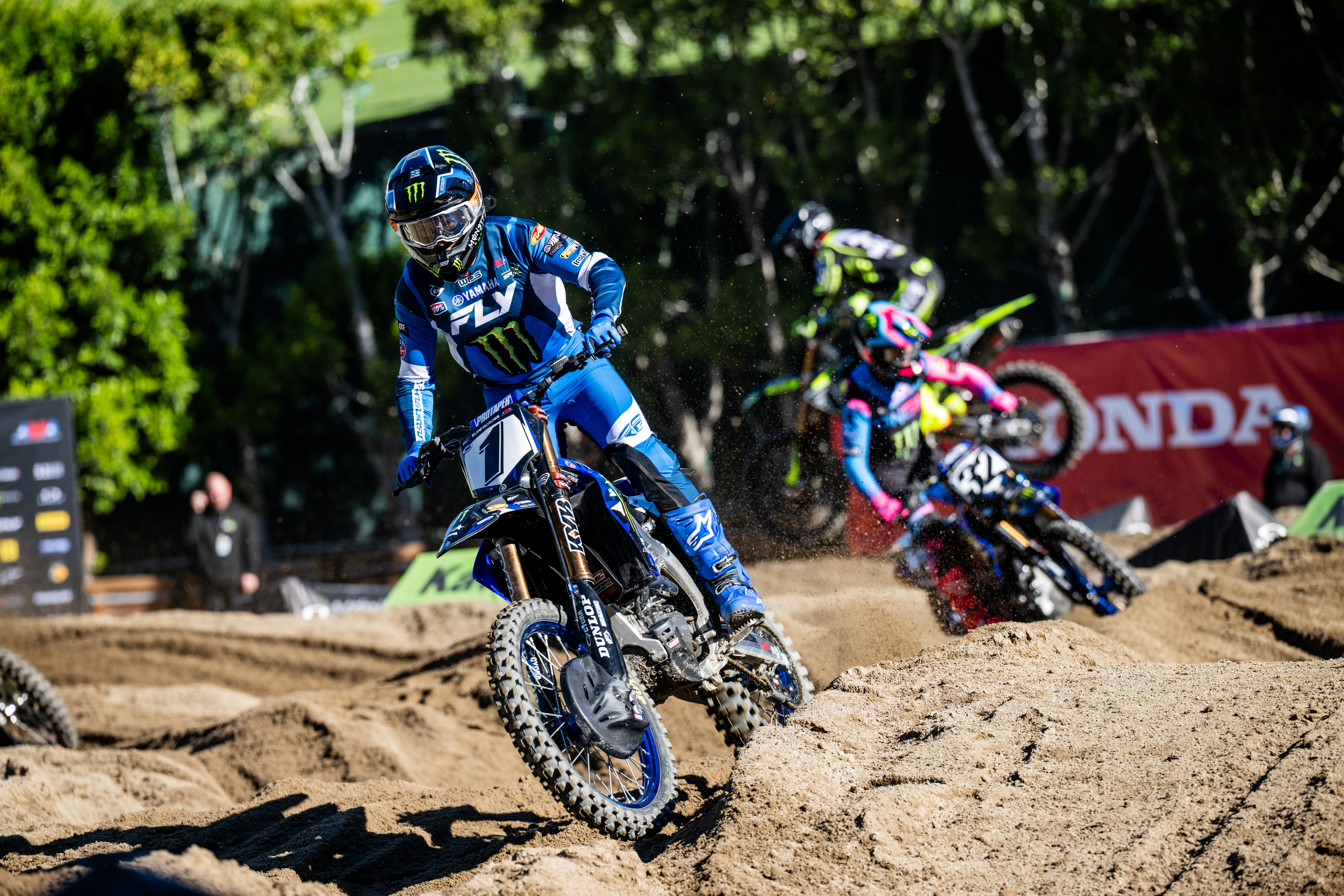 Cole Davies powers through whoops for third straight 250SX